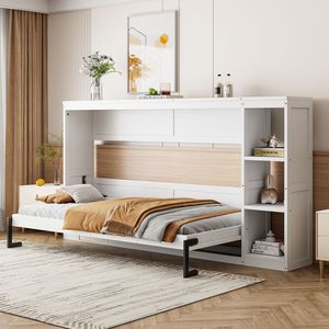Cama Murphy Blanca Tamaño Individual con Librero Integrado - Product Image 2