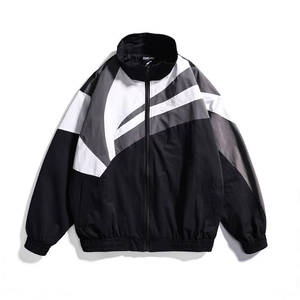 Men's Outdoor Windbreaker Jacket with Canvas Fabric <b>Stand</b> Collar Front Logo Waterproof & Lightweight Design - Product Image 5