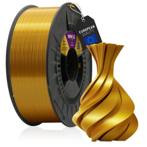 Filamento WINKLE Silk PLA 1.75mm Oro 1kg per Stampante 3D, Alta Precisione, Liscio, Materiale Biodegradabile, Facile da Stampare, Vendita all'Ingrosso FDM - Product Image 1