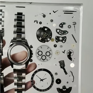 Mechanical Watch Parts Resin Art Decor Display Block Desk Ornament <b>Paperweight</b> for Collectors & Education Disassembled Art - Product Image 3