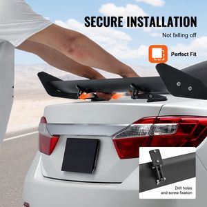 Spoiler Universale GT da 43,3 Pollici in Alluminio, Alettone Posteriore Regolabile Leggero per Auto, Stile Ducktail per Migliorare le Prestazioni in Pista - Product Image 3