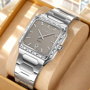 Montre de luxe à logo personnalisé, carrée, étanche, en acier inoxydable, vente en gros transfrontalière, montre pas chère, best-seller - Product Image 3