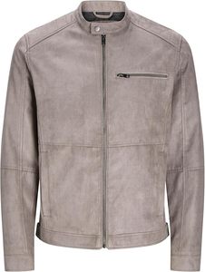 Leather Bomber <b>Jacket</b> Women Men Unisex Black Zipper Closure Solid Color Autumn Winter Wear Regular <b>Fit</b> <b>Slim</b> Style Eco-Friendly - Product Image 6