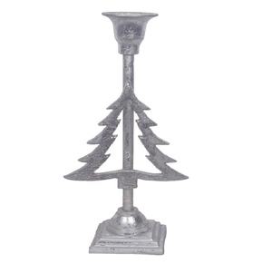 Festival Holiday Dernier bougeoir en aluminium plaqué argent Support décoratif fait à la main pour bougeoir - Product Image 1