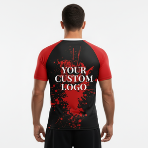 เสื้อแรชการ์ดพิมพ์ลายแบบซับลิเมชั่นพร้อมโลโก้สั่งทำสำหรับ MMA BJJ และกีฬาโต้คลื่น แขนยาว ผู้ผลิตเสื้อแรชการ์ดแบบปรับแต่งได้ เสื้อเบสเลเยอร์สำหรับพายเรือ - Product Image 2