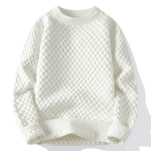 Suéteres de Hombre de Alta Calidad, Personalizados con Logotipo, de Algodón y Mohair, Holgados, Tejidos, con Diseño Jacquard - Product Image 5