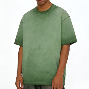 Camiseta Personalizada para Hombre, Oversize, 100% Algodón, Tejido Grueso Lavado, 260 g/m², Estilo Urbano, DTG, Lisa - Product Image 1