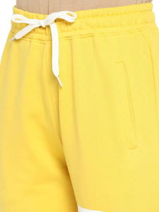 Women's Yellow Tracksuit Set Full Sleeve Crew Neck <b>Sweatshirt</b> <b>Long</b> Pants Solid Color Elastic Waist Side Pockets Spring Wear - Product Image 5