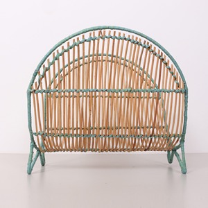 Décoration intérieure de bureau, porte-revues en rotin naturel, support de rangement pour magazines, porte-journaux - Product Image 2