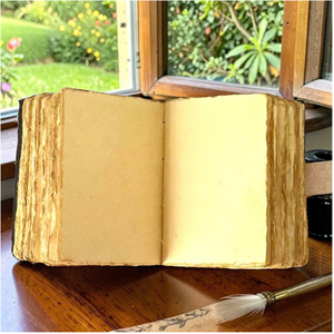 Woodland Forest Girl Leather Journal Handmade Vintage <b>Notebook</b> Animal Fantasy Diary Metal <b>Lock</b> Writing Gift - Product Image 4