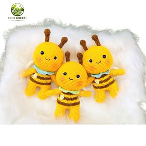 Ours en laine et fil faits à la main, jouets en peluche de dessin animé, animaux en peluche doux, taille personnalisée pour enfants de 0 à 24 mois - Product Image 5
