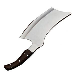 Cuchillos de carnicero forjados a mano de acero con alto contenido de carbono, hechos de acero inoxidable con funda de cuero. - Product Image 1