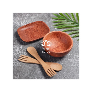 Tazón de Madera de Coco Seguro y Sin Olor, Ideal para Servir Ensaladas Frescas y Sabrosos Platos de Arroz - Product Image 1