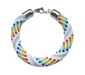 Eleva tu estilo Pulseras bordadas con cuentas hechas a mano. Nuevo lujo, elegante, moderno y multicolor. Lo último en moda - Product Image 4