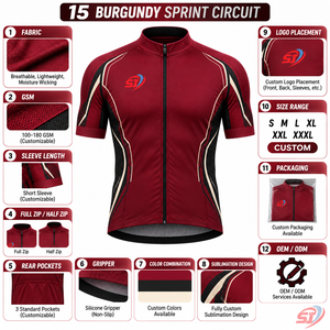 Jersey de Ciclismo Personalizado para Hombre, Transpirable, Sin Mangas, de Poliéster, con Impresión por Sublimación, para Carreras y Eventos, Proveedor de Ropa de Ciclismo - Product Image 5