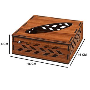 Boîte à mouchoirs en bois poli, écologique, personnalisable, de style traditionnel chinois, de haute qualité, faite à la main, durable, avec grain de bois naturel - Product Image 3
