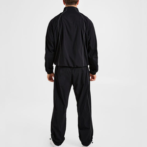 Conjunto Deportivo de Poliéster Reflectante con Logotipo Personalizado para Correr en Invierno, Resistente al Viento y al Agua, con Franjas Blancas, para Hombre - Product Image 2