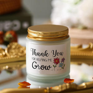 Velas de Soja Hechas a Mano Personalizadas, Set de Regalo Ecológico en Frasco de Vidrio, Aromaterapia, Elegante Regalo para Diwali - Product Image 1
