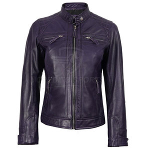 Chaqueta de Cuero para Mujer de Alta Calidad, Suave al Tacto, Chaqueta de Cuero de Moda, Talla Personalizada, Chaqueta de Cuero para Mujer Más Vendida - Product Image 3