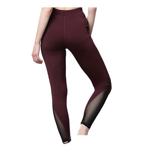Custom Women Solid Mid Waist Women's <b>Leggings</b> Tummy Control Elastic Yoga Gym <b>Pocket</b> <b>Leggings</b> - Product Image 4
