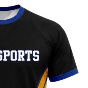 Unisex Black <b>Gold</b> Sublimation Netball Jersey Polyester Short Sleeve Athletic Sports <b>Shirt</b> Side Panel Team Uniform Clothing - Product Image 4