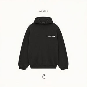 Sweat à capuche avec détail nœud et bordure en similicuir |   Sweat-shirt décontracté coupe-vent et écologique - Product Image 6