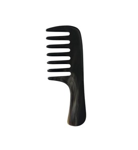 Peine de Cuerno Natural Hecho a Mano, Herramienta de Peinado y Desenredado de Cuerno de Búfalo, Superficie Lisa y Pulida, Acabado Fino - Product Image 4