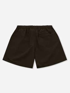 Pantalones Cortos de Tela Arrugada Marrón para Hombre, Ligeros, Cintura Elástica, Corte Relajado, Esenciales para el Verano, Ropa Deportiva - Product Image 4