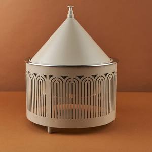 Chauffe-plat moderne de style nordique avec support à découpe cintrée en acier inoxydable, chauffe-plat rond pour buffet, idéal pour la restauration hôtelière minimaliste - Product Image 2