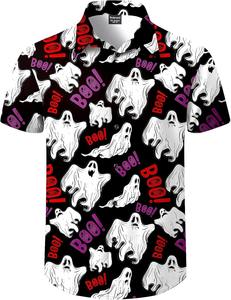 Chemise à col campiste pour homme, manches courtes, imprimé tropical hawaïen, décontractée, boutonnée, colorée, pour l'été - Product Image 5