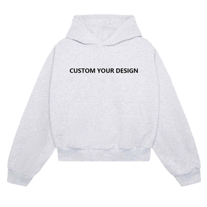 Custom Logo High Quality 500 GSM <b>Thick</b> Heavyweight 100% Cotton <b>Fleece</b> Streetwear Heavy Pullover Oversized Hoodies <b>Men</b> - Product Image 5