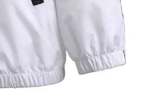 Men's Hooded Waterproof Reversible <b>Quilted</b> <b>Jacket</b> Canvas Fabric Thick Winter Casual Zipper Closure Color Blocking <b>Pattern</b> - Product Image 5