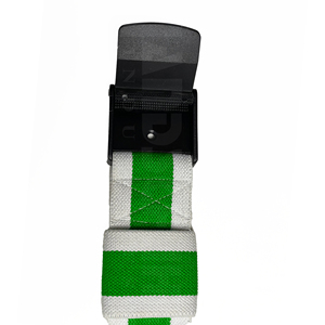 HANDSCHUHE INDUSTRIES Adjustable Blood Flow Restriction Band Green White Striped Polyester <b>Exercise</b> Strap Durable Arm <b>Leg</b> - Product Image 5