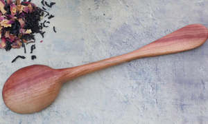 ช้อนไม้อุปกรณ์ทำอาหารจากไม้ธรรมชาติสำหรับกวนเสิร์ฟและผสมเครื่องมือในครัวสำหรับงานฝีมือช่างฝีมือในชีวิตประจำวัน - Product Image 2