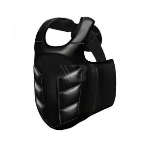Protector de Pecho de Cuero Genuino de Primera Calidad para Hombre, Nuevo, para Boxeo, Kick Boxing, Entrenamiento de Combate, Protector Corporal Transpirable - Product Image 6