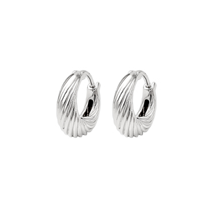 Handcrafted Ethnic Sterling Silver Hoop <b>Earrings</b> Boho Inspired Lightweight Artisan Jewelry Perfect Gift for Stylish Women - Product Image 3