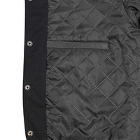 Penjualan Online Jaket Varsity Pria Berbahan Kulit Domba dengan Lengan Kulit Edisi Terbaru Jaket Varsity Baseball Regular Fit