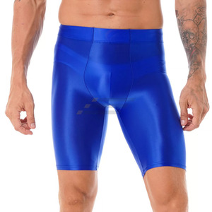 Shorts de compression pour hommes Fitness High Street, taille élastique, respirants, séchage rapide, Spandex/Polyester, été, personnalisables - Product Image 6