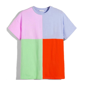 Fabricant sur mesure, nouvelle conception, t-shirts en coton décontractés à blocs de couleur, vêtements de rue, chemises de golf, polos, t-shirts tendance, hauts pour enfants - Product Image 4