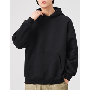 High Quality Men's Hoodies <b>Sweatshirts</b> Unisex Streetwear Custom Blank Drop Shoulder Loose Long Sleeves Hoodie - Product Image 4