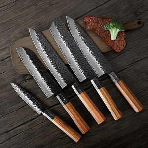 Cuchillo de Cocina Profesional de Acero Damasco de 67 Capas con Mango de Madera de Palisandro, Cuchillo Utilitario Damasco - Product Image 1