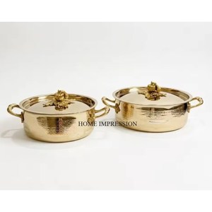 Modern European Most Demanded High Grade Gold Plated Superior Quality Stainless Steel Grapes Ornate Luxury Ruffoni Casseroles - Product Image 3