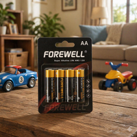 Pile alcaline à large plaque FOREWELL LR6 AA 1,5 V 2700 mAh, étanche, pour lampe de poche, télécommande et jouets (vente en gros)