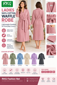 Robes pour femmes à capuche et ceinturées, texture gaufrée - Product Image 3