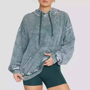 Sudaderas con Capucha para Mujer, Diseño Personalizado, Lavado Ácido, Venta al Por Mayor, Mejor Calidad, Precio Económico - Product Image 2