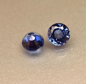 Saphir bleu naturel 10 mm, taille ronde, certifié, pierres précieuses en vrac, prix de gros, pour la fabrication de bijoux - Product Image 3