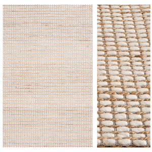 Venta al por mayor Premium Eco-Friendly Reversible yute trenzado plano tejido alfombra hecha a mano Jacquard Natural yute algodón tejido alfombra hogar - Product Image 5