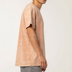 Camiseta Moderna Casual con Lavado Ácido para Hombre, con Patrón, Tela Suave Lavada, Estilo Urbano, Cómoda, de Secado Rápido y Transpirable - Product Image 5