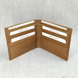 Leather Crazy Horse Sheep Skin Hides <b>Wallets</b> RFID <b>Card</b> <b>Holders</b> Purse Woven Crotched Weaved Slim Fold Wholesale Prices Sale India - Product Image 2
