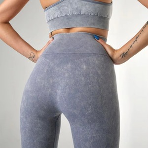 Conjunto de 2 Piezas de Ropa Deportiva para Mujer, Pantalones de Yoga para Gimnasio, Fitness, Ejercicio, Ropa Deportiva Activa sin Costuras, Conjunto de Yoga para Gimnasio - Product Image 6